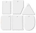 Cake Scraper, Cake Smoother Scraper Set, Dough Scraper Icing Scraper Polisher Tool, Cake Decorating Comb, Icing Smoother Plastic Sawtooth Cake Icing Kitchen Baking Cake Edge (white)