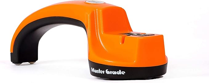 Premium Manual Knife Sharpener in orange