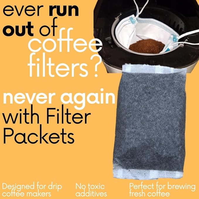 Sarasota Coffee Filter Packs | Medium Roast Breakfast Blend | Low Acid Pouches Gourmet Sampler Gift Set Ground Coffee in Filters | Bulk Individual Packets for 12 Cup Coffee Maker | 2 oz Bags, 12 Count
