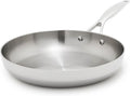 GreenPan Valencia Tri-Ply Stainless Steel 10" Frying Pan, Induction Ready Skillet, Mirror Finish, Dishwasher Safe & Oven/Broiler Safe to 600F, Compatible with All Cooktops, Silver