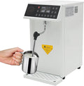 Commercial Milk Frother, 8L Automatic Milk Foam Machine Electric Steam Milk Frothing Machine Coffee Milk Foam Machine Steamer with LED Display for Tea Coffee Shop