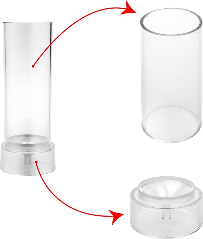 MILIVIXAY 2PCS Pillar Candle Mold -Height: 4.0inch,Diameter:2.0inch-30ft Long Wicks, 2pcs Wick Holders, a Mold Sealer and a Lead Wire Included as a Gift.