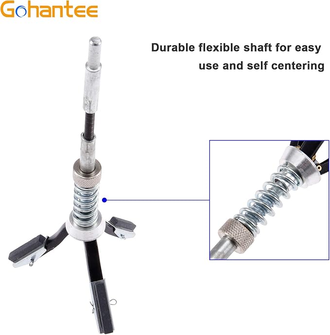 Engine Cylinder Hone Adjustable Deglazer 3/4" to 2-1/2" Diameter with 3-Piece 1-1/8" Long Stones 220 Grit