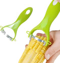 2PCS Corn Peeler, Corn Stripper Cob Stripper Tool, Corn on the Cob Stripper Tool with Ergonomic Handle Hand Protect
