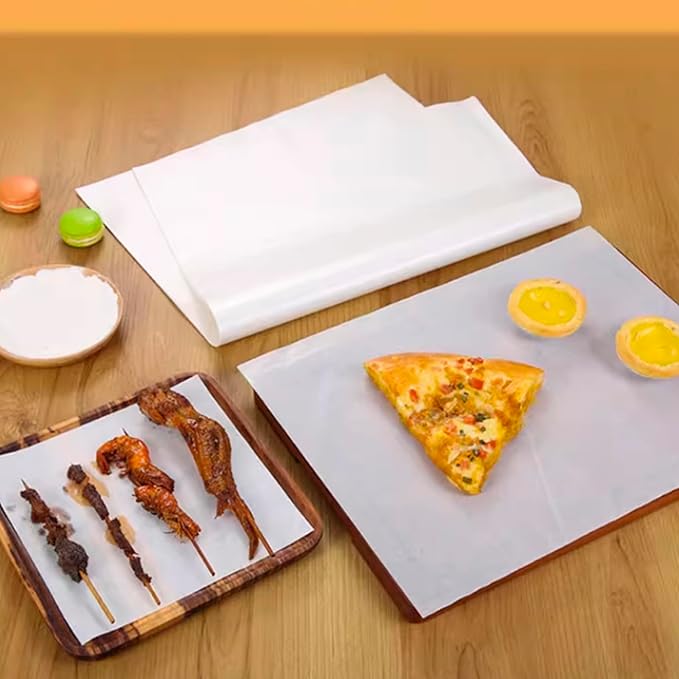 Parchment Sheet 300Pcs,Parchment Paper Sheets 9x13In Non-Stick Baking Paper,Precut Parchment Paper for Baking, Cooking, Grilling, Frying and Steaming, Fit for Quarter Sheet Pans