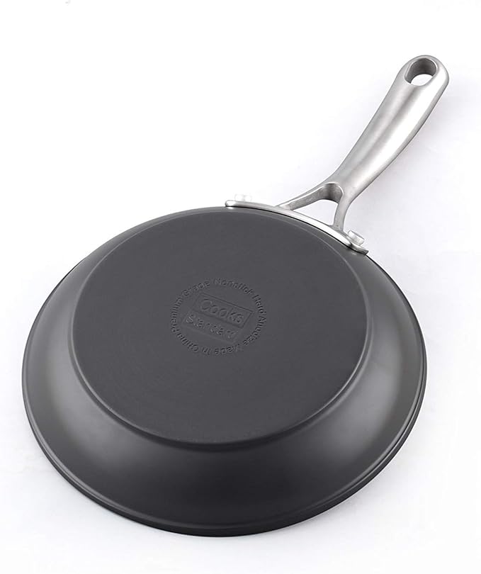 Cooks Standard Frying Omelet Pan, Classic Hard Anodized Nonstick 10.5-Inch Sauté Skillet Egg Pan, Black