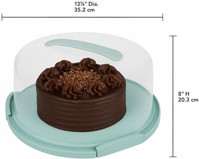 EXTRA LARGE Cake Carrier/Cake Container with Server (Holds up to 12 inch 3-layer cake) Cake Carrier With Lid And Handle /Cake Holder with Lid/Cake Cover Cake Plate Clear Cake Dome Cake Plate With Lid