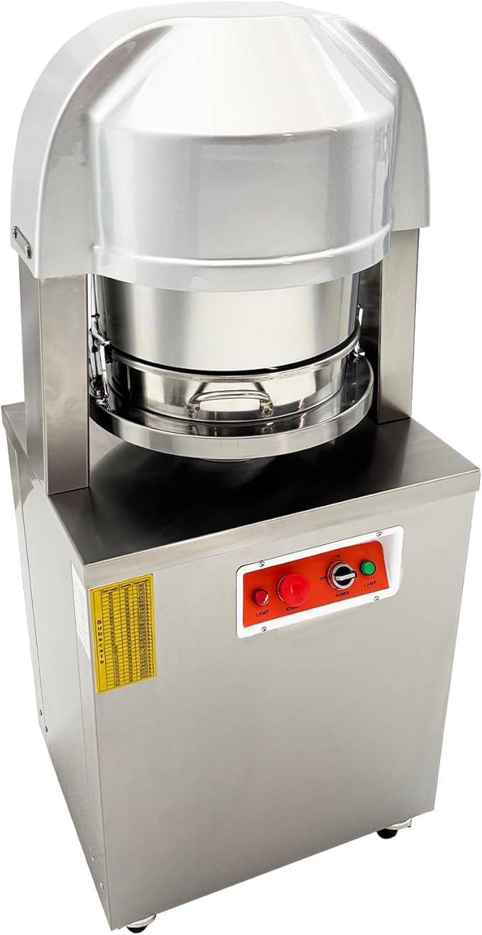 Electric Automatic Dough Divider 36pcs, Commercial Dough Dividing Cutting Machine, Stainless Steel Dough Cutter for Bakery, Pizzeria, 110V