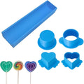 Circle Heart Cake Pop Mold Set with 9" Tray, Easy Cake Pop Maker and Baking Mold for Home Baking, Birthday Parties, Wedding Desserts