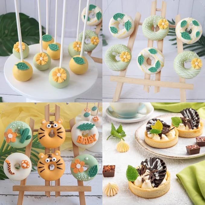 Leaf Silicone Mold Maple Leaf Candy Molds Fern Leaves Fondant Molds for Cake Decoration Polymer Clay