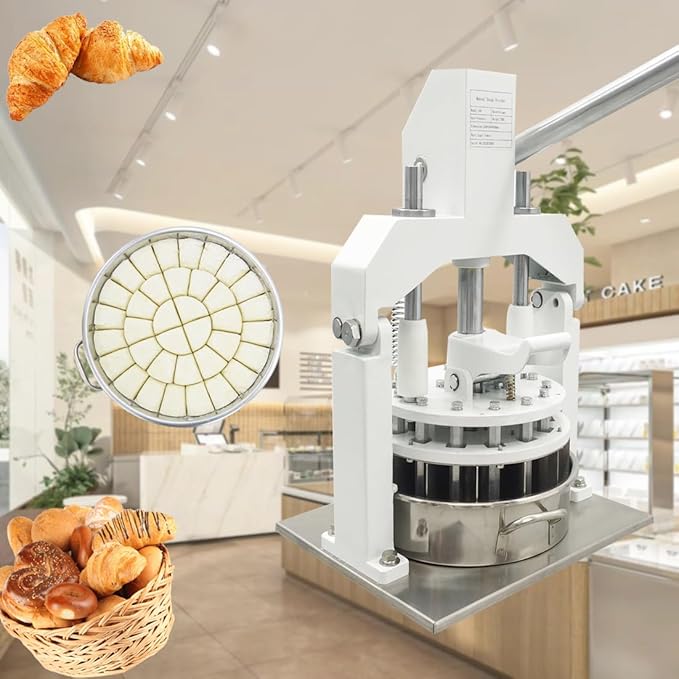 Manual Dough Divider 18pcs, Commercial Dough Dividing Cutting Machine, Stainless Steel Dough Cutter for Bakery, Pizzeria