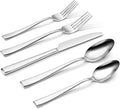 KINGSTONE Mirror Polish Silverware Set for 8, 40-Piece 18/10 Stainless Steel Flatware Set, Dishwasher Safe Cutlery Set for Wedding, Home, Restaurant, Knives Spoons and Forks Set