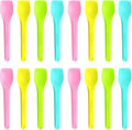 GreenWorks 100 Count Small Compostable Ice Cream Spoons,3.75 Inch Tiny Multi-colored Mini Spoons for Honey Sugar Jam