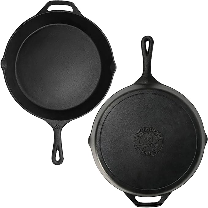 Backcountry Iron 10-1/4 Inch Round Medium Pre-Seasoned Cast Iron Skillet