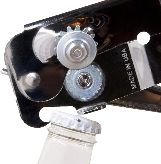 World's Best Can Opener - Made in USA - Sold by Vets - Easy Turn - Manual Can Opener