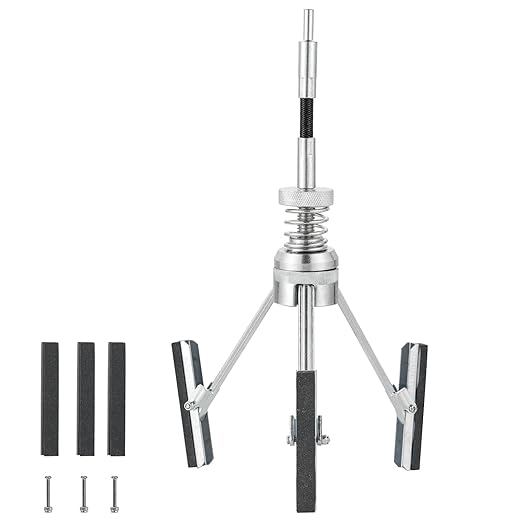 Engine Cylinder Hone Adjustable Deglazer Set for Grinding Holes from 2" to 7" in Diameter, Adjustable Brake Piston Honing Tools with Extra 3-Piece 3" Long Stones 220 Grit (3")