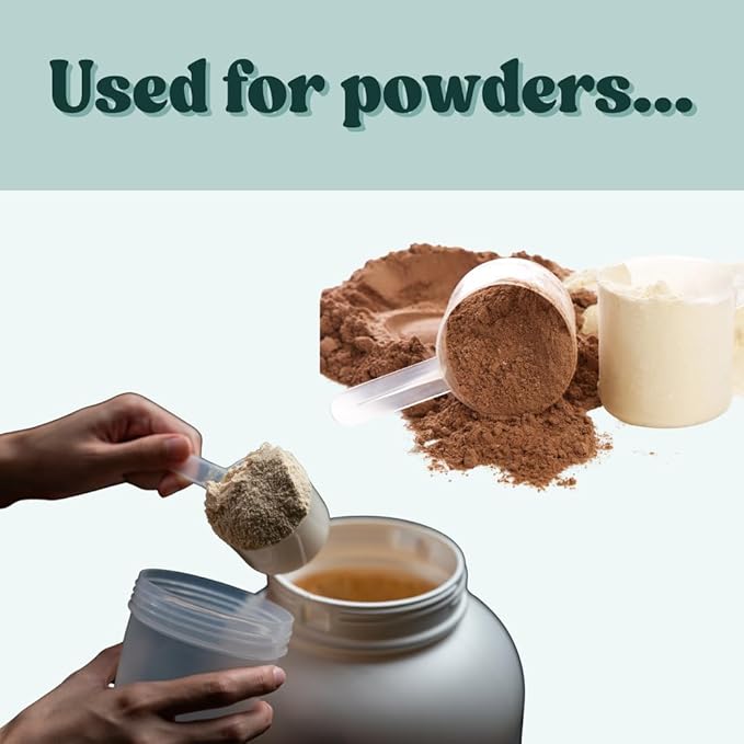 53 mL (1.8 Oz. | 3.58 Tablespoon) Long Handle Scoop for Measuring Coffee, Pet Food, Grains, Protein, Spices and Other Dry Goods (Pack of 5)