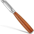 Premium I Type 304 Stainless Steel Multifunctional Kitchen Peeler Real Wood Handle Ultra Sharp Blade Vegetable Potato Apple(Boluoge)