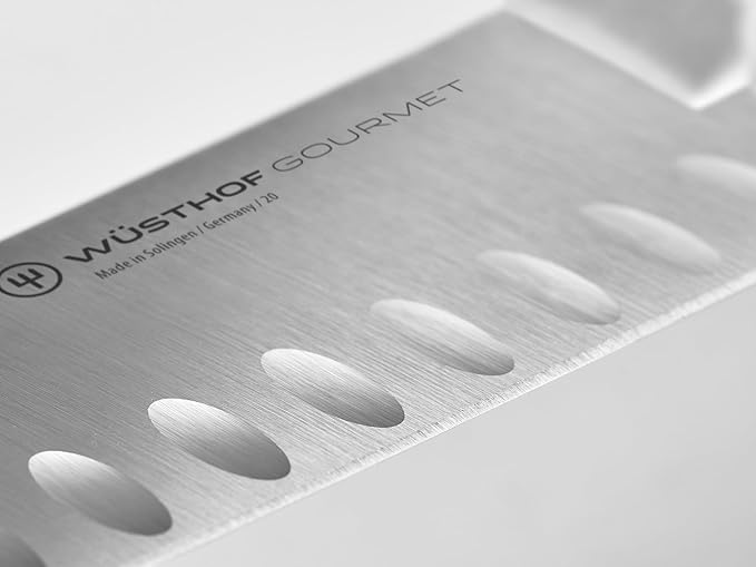 WÜSTHOF Gourmet White 7" Hollow Edge Santoku Knife