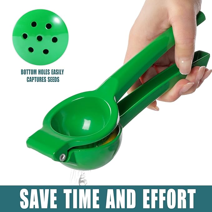 Manual Juicer Citrus Lemon Squeezer, Fruit Juicer Lime Press Metal, Professional Hand Juicer Kitchen Tool（Lime)