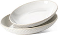 LE TAUCI Serving Bowls, Large Oval Platters for Entertaining, Ceramic Serving Tray for Dinner, Pasta, Salad, Dessert, Turkey, Fish, Fruit, Bread - 45oz/74oz, 11.8"/13.7", Set of 2, Arctic White