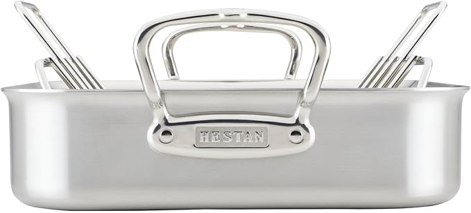 Hestan Provisions – 14.5" Classic Clad Roaster with Stainless Steel Rack