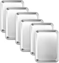 6 Pack Quarter Size 13" × 10" Baking Sheet Pan Aluminum Commercial cookie sheets for baking