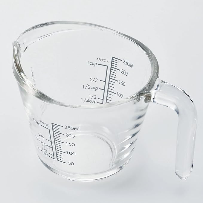 HARIO MJP-250-GR Measuring Cup, 8.5 fl oz (250 ml), Practical Capacity, 8.5 fl oz (250 ml), Gray, Made in Japan