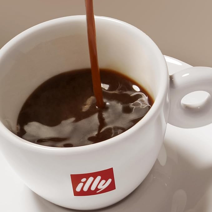 illy Ground Coffee Moka - 100% Arabica Flavored Coffee Ground - Rich Aromatic Coffee Grounds Profile – Classico Medium Roast - Notes of Caramel, Orange Blossom & Jasmine - No Preservatives – 8.8 Ounce