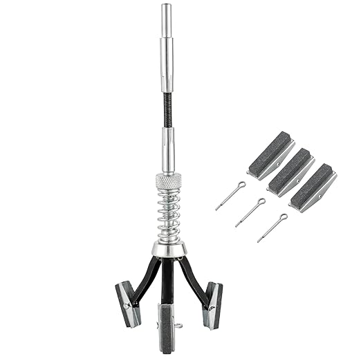 DASBET Engine Brake Cylinder Hone | Engine Cylinder Hone Tool for Grinding Holes Adjustable Deglazer 1" to 2-1/2" Diameter with Extra 3-Piece 1-1/8'' Long Stones 220 Grit (1-1/8")