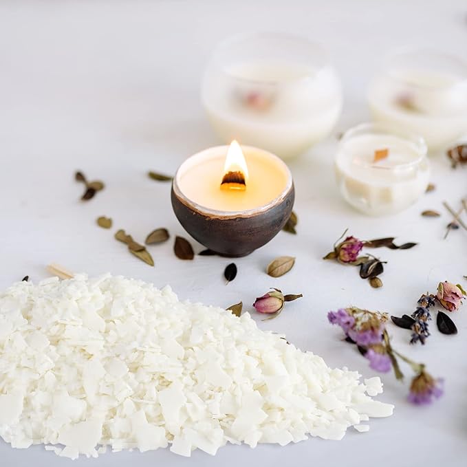 Candle Making Soy Wax-2 lb Bag（32oz）-Pure Nature DIY Soy Wax Flakes