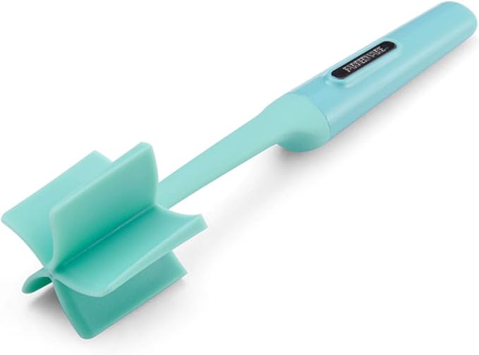 Farberware Heat Resistant Nylon Meat and Potato Masher, Safe for Non-Stick Cookware, Aqua Sky