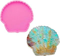 Silicone Coaster Mold for Resin - Seashell Shape DIY Epoxy Cup Mat Maker, Wine Glass Holder, Agate Style Home Decor Craft Project