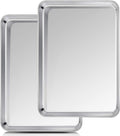 TeamFar Baking Sheet, 20’’×14’’×1’’, Cookie Sheet Half Sheet Baking Pans Stainless Steel, Non Toxic & Healthy, Heavy Duty & Thick Gauge, Mirror Finish & Dishwasher Safe - 2 Piece