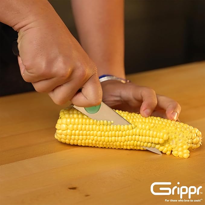 Knife Grip, the indispensable culinary kitchen tool for better comfort and control for most chef's knives, utility, boning, Nakiri, Santoku and paring knives