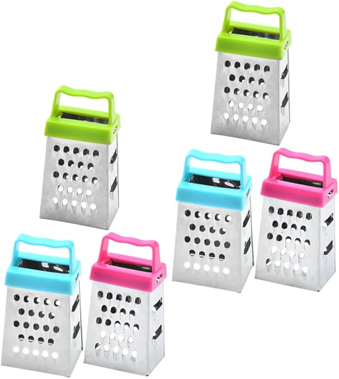 PRETYZOOM 18pcs Stainless Cheese Grater Fine Grater Slicer Vegetable Slicer Easy Peel