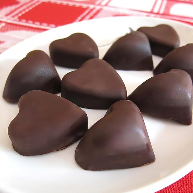 Heart Chocolate Molds Valentine's Candy Molds 3 pcs Silicone Heart Mold for Resin Jelly Ice Cube Cupcake Cake Topper Decoration