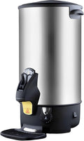 Commercial Electric Kettle Warmer Stainless Steel Hot Water Dispenser Hot Water Boiler And Warmer with Faucet Quick-Temp or Boil for Tea Coffee 1500W 6 Liter Capacity