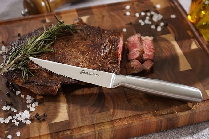 Professional 13 Piece Knife Block Set with Magnetic, Sharp Chef Knife Set, Ideal for Home and Restaurants, Silver