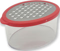 Handy Housewares Mini Grater with Container - Ideal for Grating Garlic, Cheese and Zesting Citrus - Random Color (1)