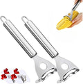 Latest Corn Peeler | Long-Handle Stainless Steel Kernel Remover | Fast, Labor-Saving & Safe | Easy-Clean Tool for Home, Restaurants & BBQs (CK-A(2Pcs))