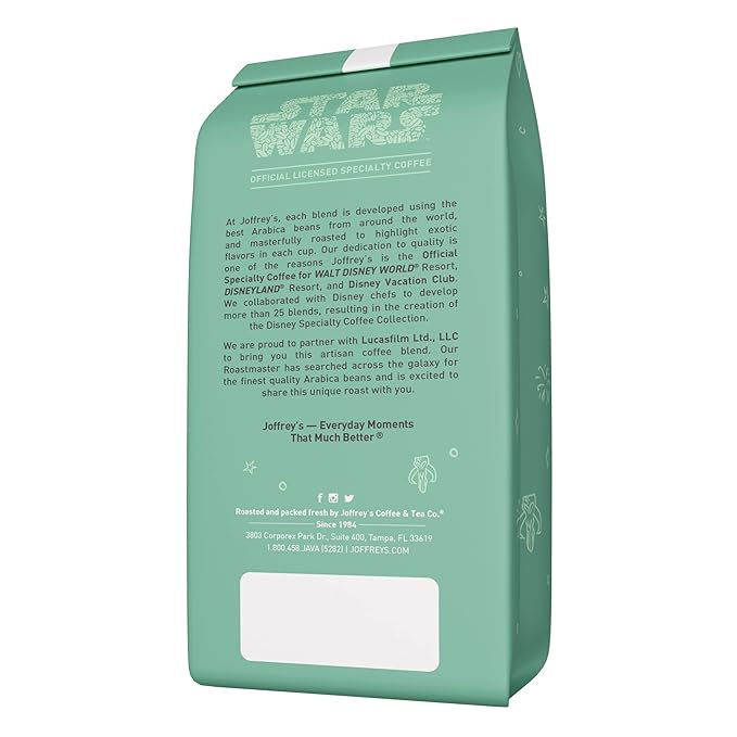 Joffrey's Coffee - Star Wars The Mandalorian - Precious Cargo Blend, Star Wars Licensed Coffee Collection, Artisan Medium Roast, Rich & Smooth Taste, Brew or French Press (Ground, 11oz)
