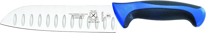 Mercer Culinary Millennia Colors 5-Piece Magnetic Board Set with Blue Handles, Bamboo, 16 x 8 x 18 inches