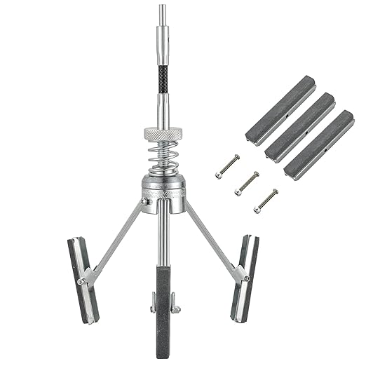 DASBET Engine Brake Cylinder Hone | Engine Cylinder Hone Tool for Grinding Holes Adjustable Deglazer 2" to 6-1/2" Diameter with Extra 3-Piece 3'' Long Stones 220 Grit (3")
