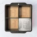 Letter H Monogram Ice Cube Mold Custom Ice Cube Mold 2 Inch Big Initials Silicone Ice Cube Tray Gifts for DAD Gifts for Him