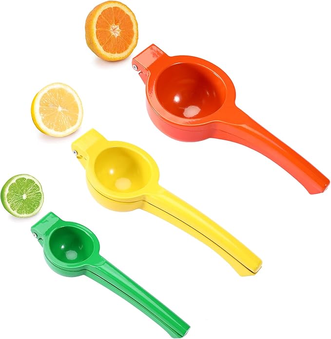 Manual Juicer Citrus Lemon Squeezer, Fruit Juicer Lime Press Metal, Professional Hand Juicer Kitchen Tool（Lime)