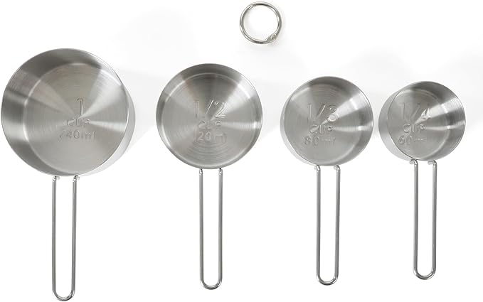 Martha Stewart Richburn 4 Piece Stainless Steel Measuring Cups