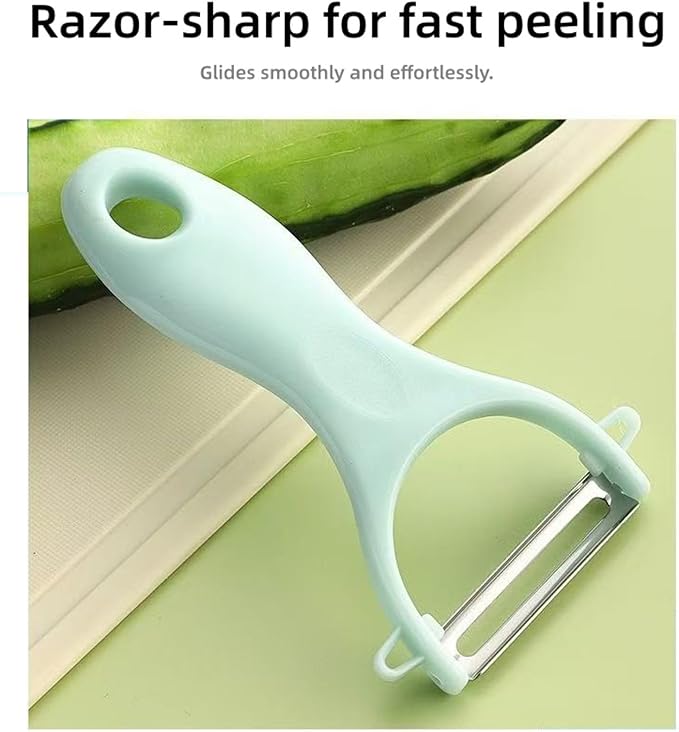 Kitchen peeler, potato peeler, vegetable peeler, carrot peeler, peeler, planer knife 3pcs/ packet Silver/pink/green