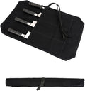 HERSENT Chef's Knife Roll Bag,Portable Travel Chef Knife Case Carrier Storage Bag with 4 Slots Best Gift for Pro Chef or Culinary Enthusiasts Men Women