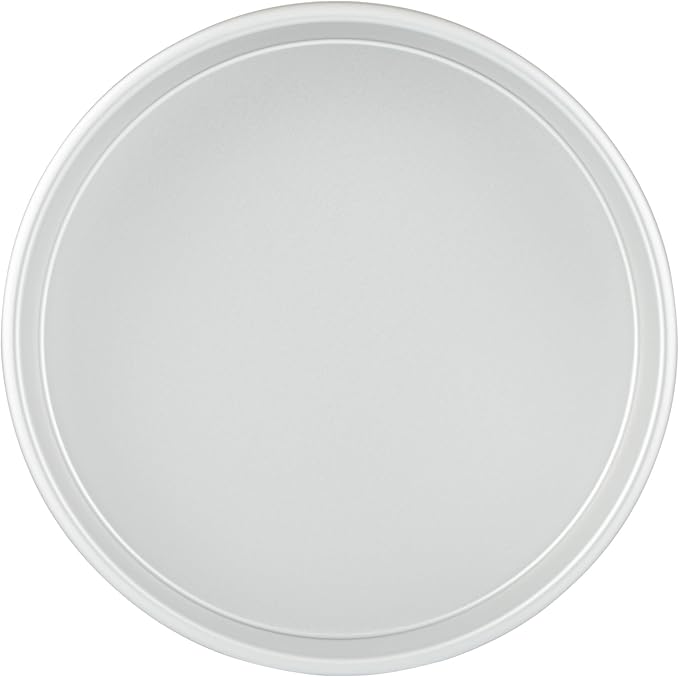 Restaurantware-Met Lux 10 x 3 Inch Straight-Sided Baking Tins, 12 Round Cake Pans - Oven-Ready, Freezable, Anodized Aluminum Round Baking Pans, Greaseproof, For Layer Birthday Cakes